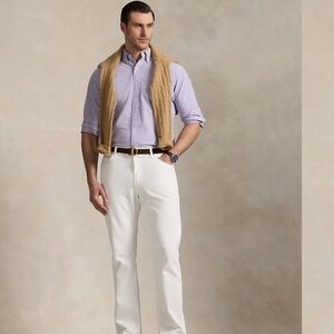 Polo by Ralph Lauren Casual Long Sleeve Oxford Shirt Purple Slim Fit Size - 12